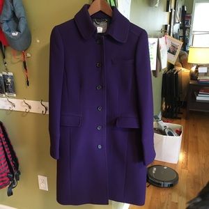 J.Crew Lady Day Coat in purple